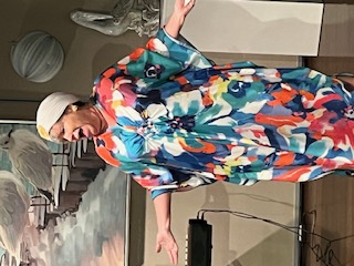 A woman singing