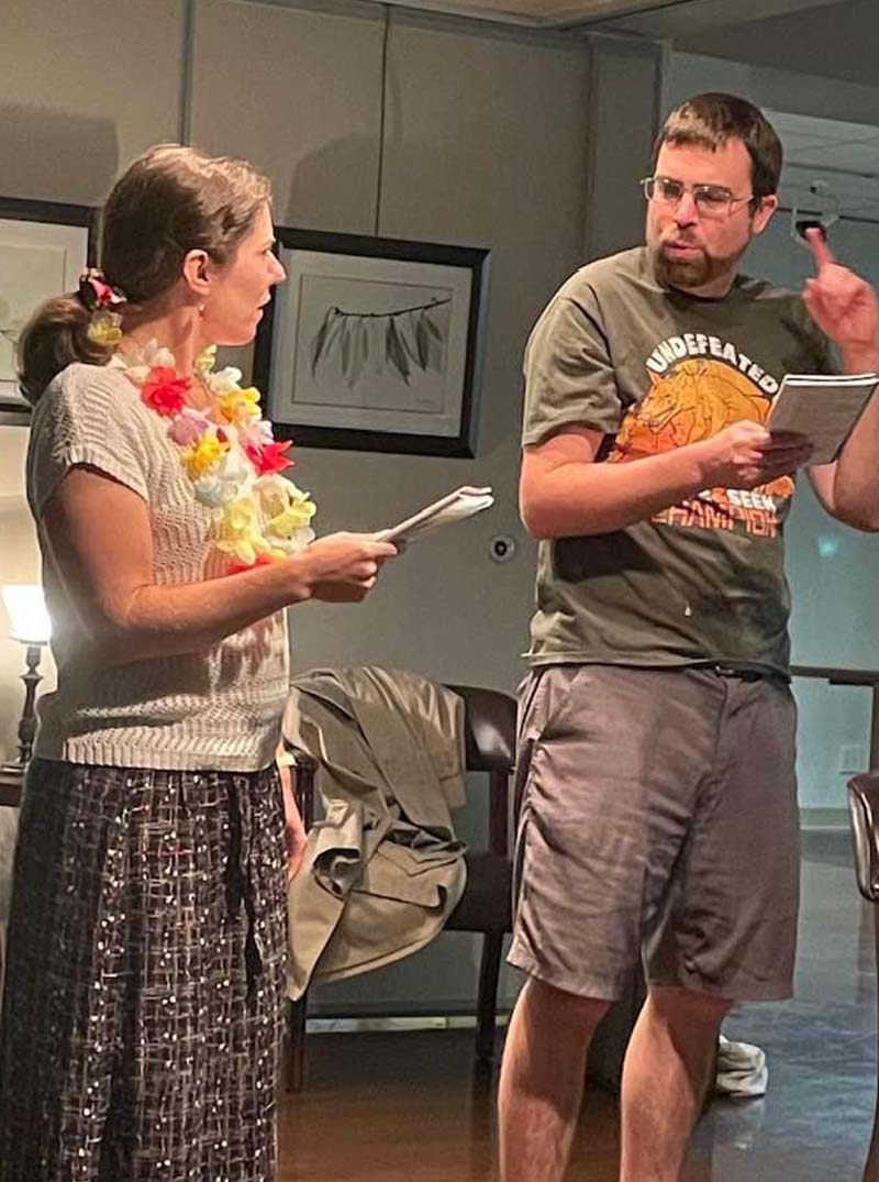 Actors delivering lines in Chapter Two