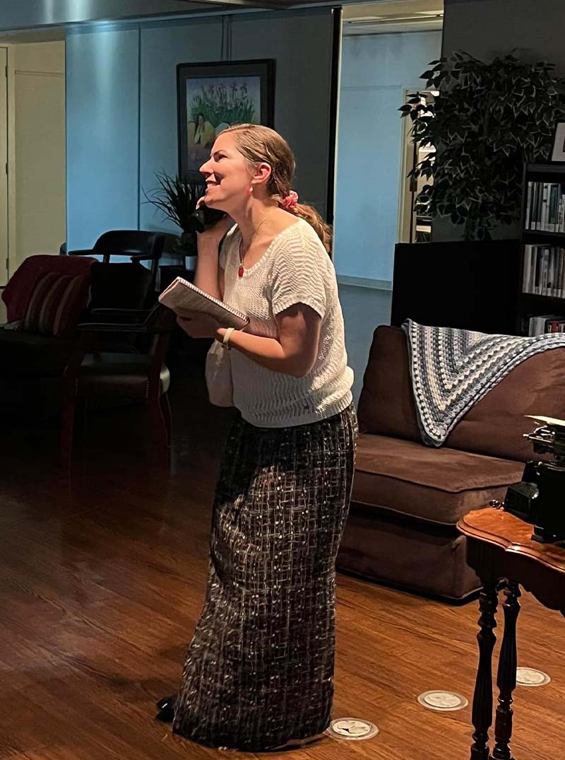 Stage set for Garret Players&rsquo; production of Chapter Two