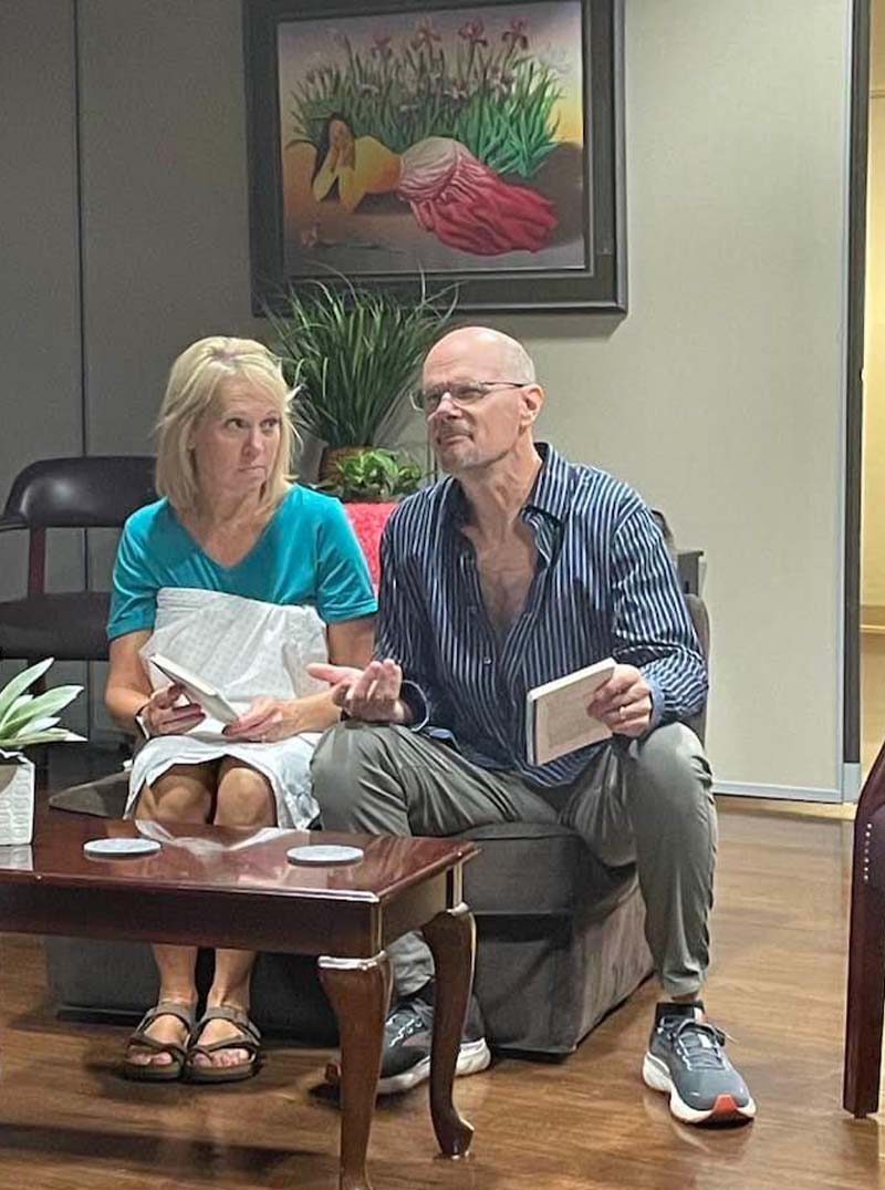 Audience watching Chapter Two by Garret Players
