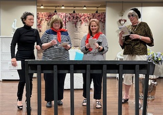 Comic scene from The Savannah Sipping Society