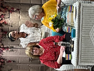 Laughing women at a Savannah bar