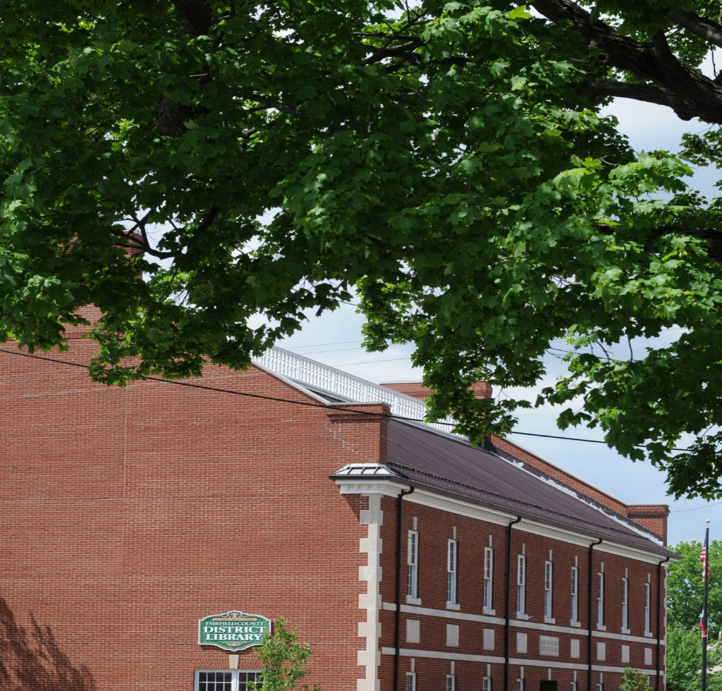 The Fairfield County District Library building in Lancaster, Ohio